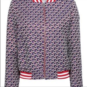 Maje jacquard bomber jacket